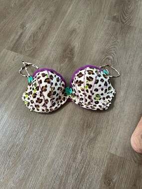 Victoria's Secret Sexy Little Things Mermaid Shell Leopard Bra